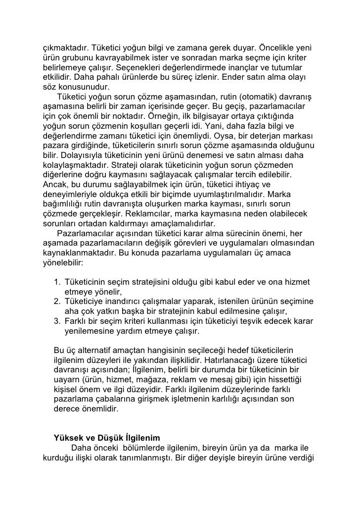 Tüketici seçimi: önemli kararlar Tüketici seçimi: önemli kararlar